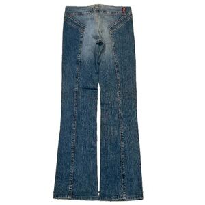 Vintage Y2K 7 For All Mankind Star Back Slim Bootcut Jeans 30 31